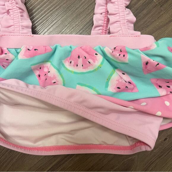 Matilda Jane Size 6 pink watermelon swimsuit top only - Picture 2 of 5